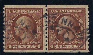 US Scott #457 Used Pair F-VF