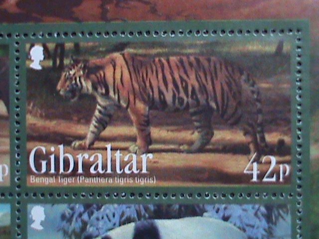 ​GIBRALTAR-2011 ENDANGER ANIMALS MNH S/S EST. $14.00 VF WE SHIP TO WORLD WIDE.