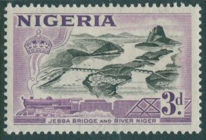 Nigeria 1953 SG73 3d Jebba Bridge and Niger River MLH