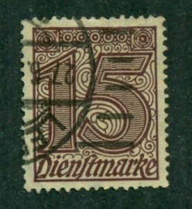 Germany 1920 #O4 U SCV(2022)=$2.25