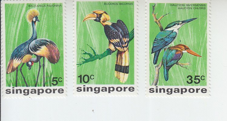 1975 Singapore Birds (Scott 236-38) MH