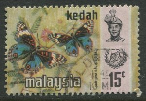 STAMP STATION PERTH Kedah #118 Sultan Abdul Halim Butterfly Used 1971