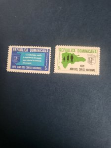 Stamps Dominica Republic Scott #668-9 never hinged