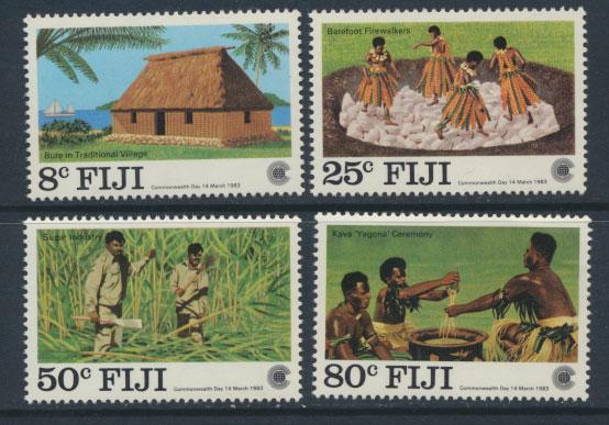 Fiji SG 655-658 SC# 485-488 MNH Commonwealth Day see scan 