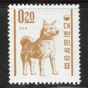 Korea Scott 360 MNH** 1962 Jin-Do dog stamp