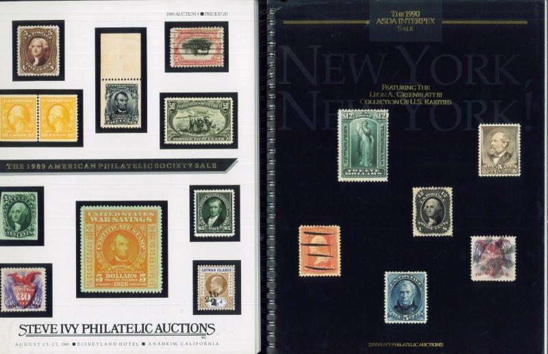 Lot of 8 Steve Ivy Historical Philatelic Postal Stamp Cover Auction Catalogues 