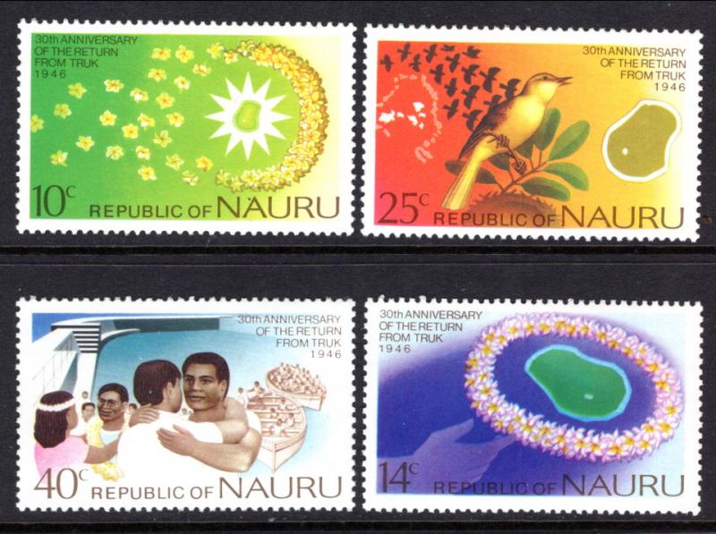 Nauru 134-137 MNH VF