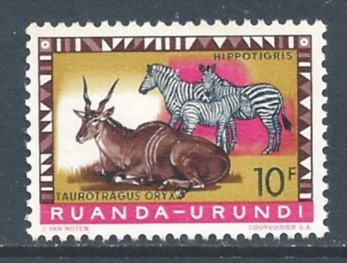 Ruanda-Urundi #148 NH 10fr Eland & Zebras