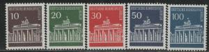 Germany Berlin Scott # 9N251 - 9N255, mint nh, cpl set