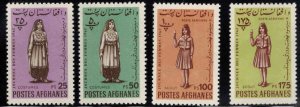 Afghanistan Scott 578-579, C15--C16 MNH** Women's Day set