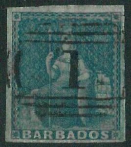 70324b - BARBADOS - STAMP: Stanley Gibbons # 4 - Finely Used-