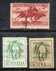 Australia 1959 3 Shilling Values Used