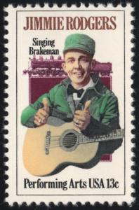 SC#1755 13¢ Jimmie Rodgers Single (1978) MNH