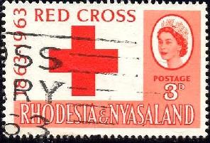 Intl. Red Cross Centenary, Rhodesia & Nyasaland SC#188 used