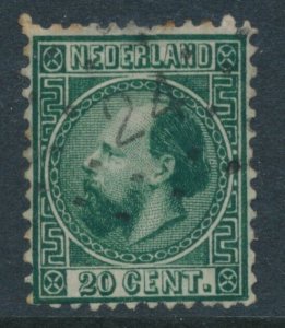 Netherlands - 1867 Definitive William III  Mi 10 IIA Sc 10 Used