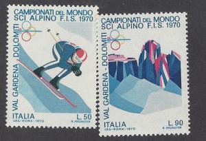 Italy Scott #1007-1008 Mint Never Hinged