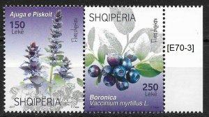 Albania 2017 [E70-3] , Albanian Flora. Gim.Nr. 3699-3700,MNH