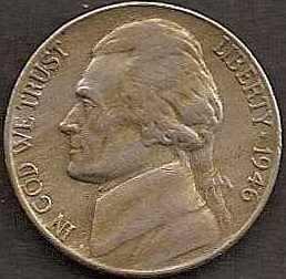 1946-D - Jefferson Nickel - VF