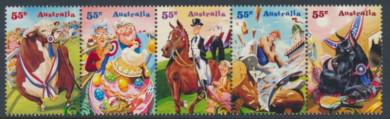 Australia SC# 3236b SG 3361a Used Agricultural Shows w/fdc see details & scan