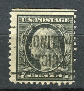 USA; Early 1900s Presidential series fine used 7c. PRE-CANCEL issue