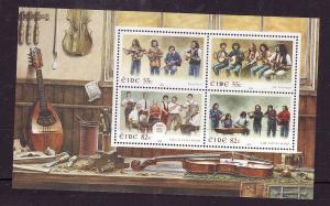 Ireland-Sc#1808a-unused NH sheet-Traditional Irish Music Groups-2008-