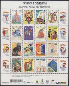 Brazil 1997, Children rights 16v m/s, MNH