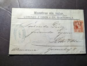 1899 Guatemala Cover Eyssen to Cologne Germany