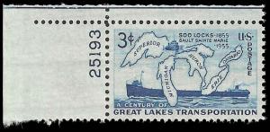 # 1069 MINT NEVER HINGED SOO LOCKS     VF+