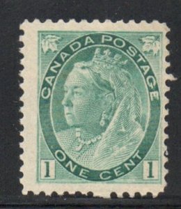 Canada Sc 75 1898 1c gray green Victoria numeral issue stamp mint NH