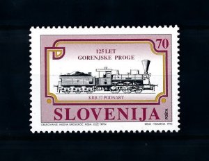 [100649] Slovenia 1995 Railway - Trains - Locomotives  MNH