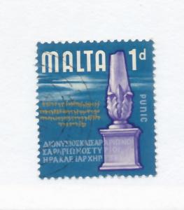 Malta 1965 Scott 313 used - 1p, Roman Sculpture