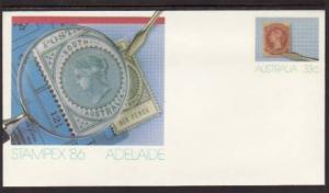 Australia Stampex 86 Stamped Envelope Unused  