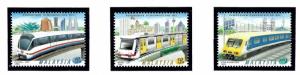 Malaysia 676-78 MNH 1998 Rail Transport