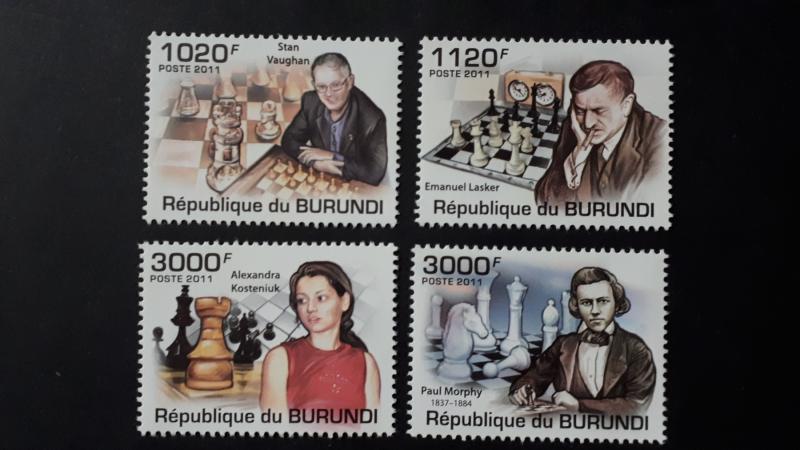 Burundi 2011. -  Chess masters ** MNH complete set (perforated)