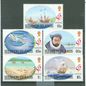 Solomon Islands (British Solomon Islands) #713-717  Single (Complete Set)