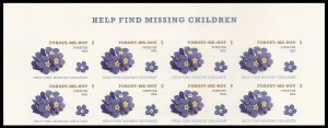 US 4987a Missing Children imperf NDC header block 8 MNH 2015
