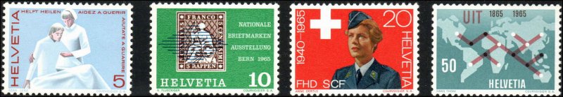 Switzerland  #462-465  Mint NH CV $2.10