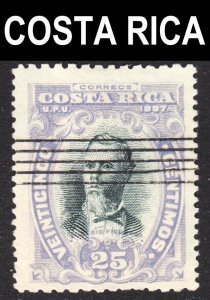 Costa Rica Scott 65a perf 11 x 14 F+ used. Remainder cancel.  Lot #B.  FREE...