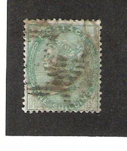 Great Britain Scott # 48 Used 1sh Victoria  2018 CV $225.00