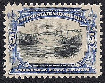 #297 5 cents Pan American Stamp Mint OG NH VF