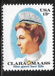 USA 1699: 13c Clara Maass (1876-1901) and Newark German Hospital, MNH, VF