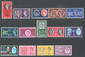 Great Britain #379-392   VF, Unused, OG,   CV $7.70  .....   2481154