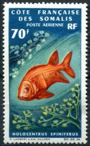 Somali Coast Sc#C46 MNH, 70fr multi, Marine Life (1989) (1966)