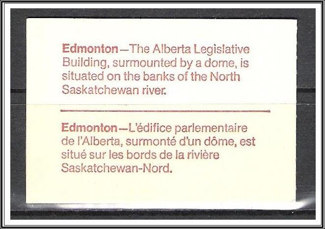 Canada #BK84a Complete Booklet Alberta