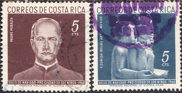 Costa Rica #RA7-RA10 Used Set