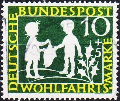 Germany. 1959 10pf+5pf  S.G.1237 Fine Used