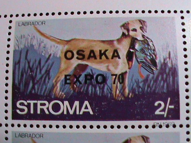 ​STROMA 1970 -EXPO'70 OSAKA-JAPAN-LOVELY BEAUTIFUL DOG MNH SHEET VERY FINE