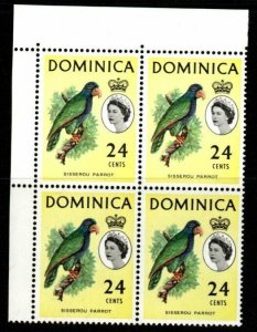 DOMINICA SG173 1963 24c DEFINITIVE MNH BLOCK OF 4