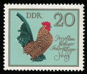 Birds - German Cocks, 1979, MNH **, DDR, 20 Pfg., SC #1984 (T-3335-6)