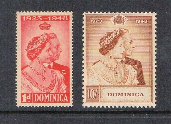 Dominica 1948 SG 112-113 Silver Weeding set of 2 MNH